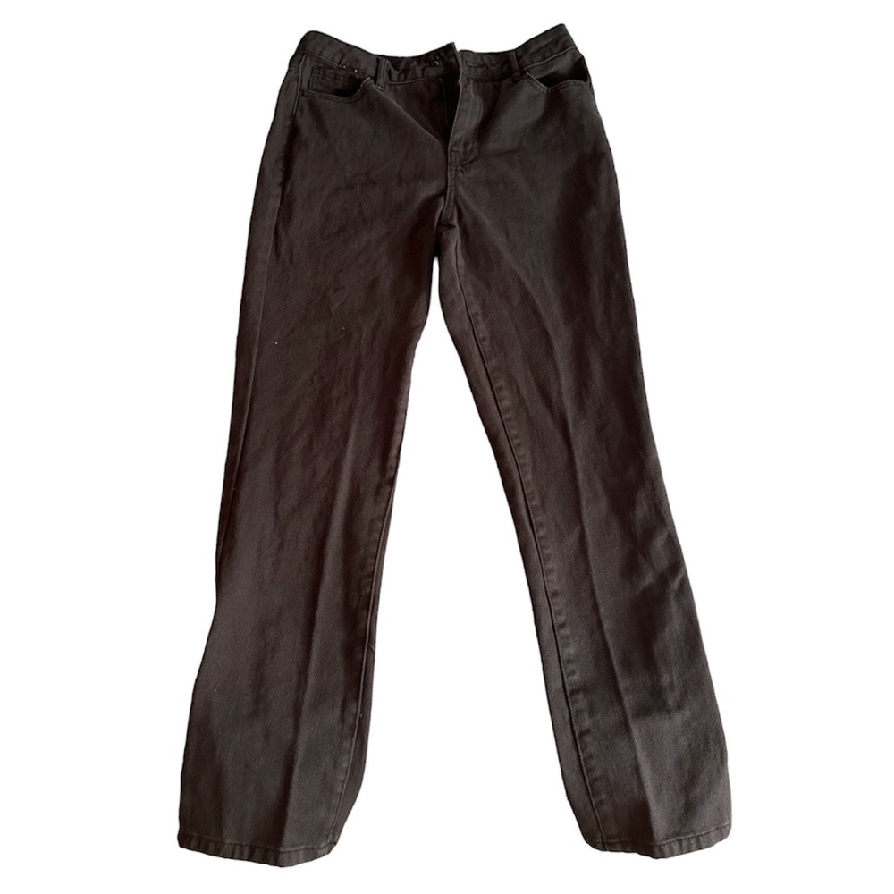 28 long womens blackish brown high waist mom jeans from Pacsun with a 29 inseam